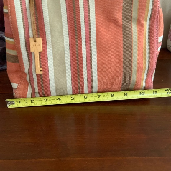 Vintage Fossil Striped Satchel - Picture 4 of 10